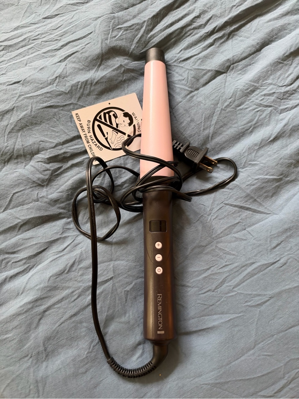 Remington Pink and Black Tapered Curling Wand